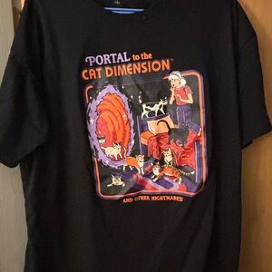 Portal to the Cat Dimension Graphic T-Shirt